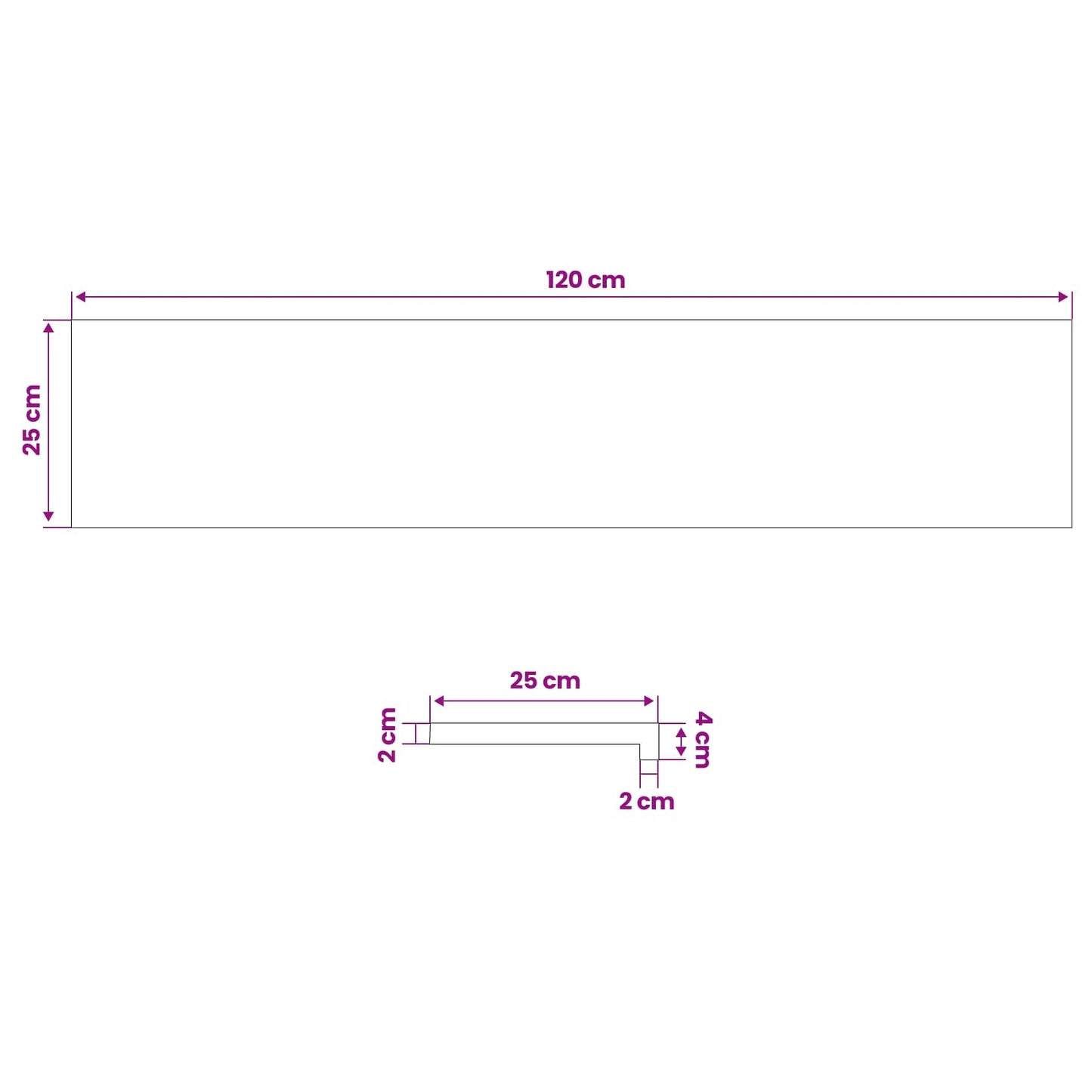 vidaXL Σκαλοπάτι 8 τεμ. 120 x 25 x 2 cm Καφέ Στερεό Ξύλο Δρυός