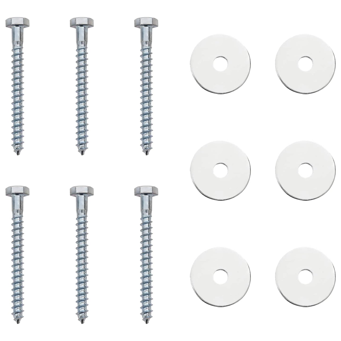 vidaXL Γείωση 6 pcs Ασημί Ø10 x 50 εκ Γαλβανισμένο Μέταλλο