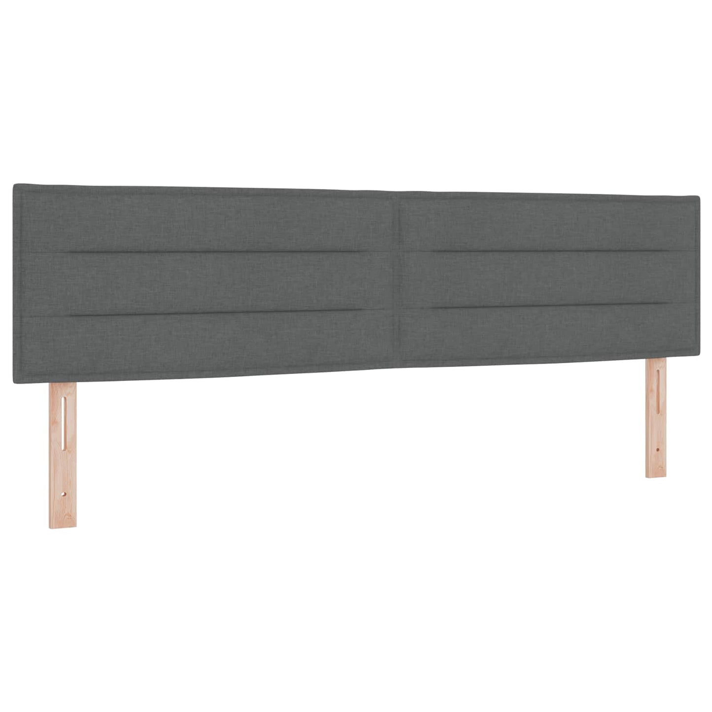 vidaXL Κρεβάτι box spring με στρώμα Σκούρο Γκρι 180 x 200 cm Ύφασμα