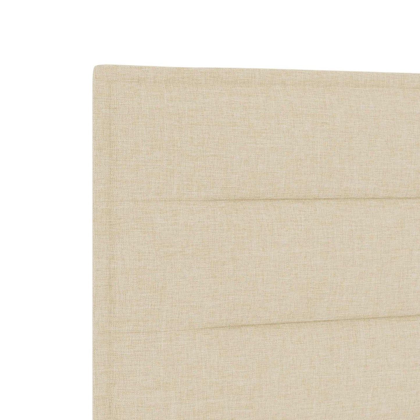 vidaXL Κρεβάτι Ottoman με Στρώμα και LED Κρεμ 140 x 190 cm Ύφασμα