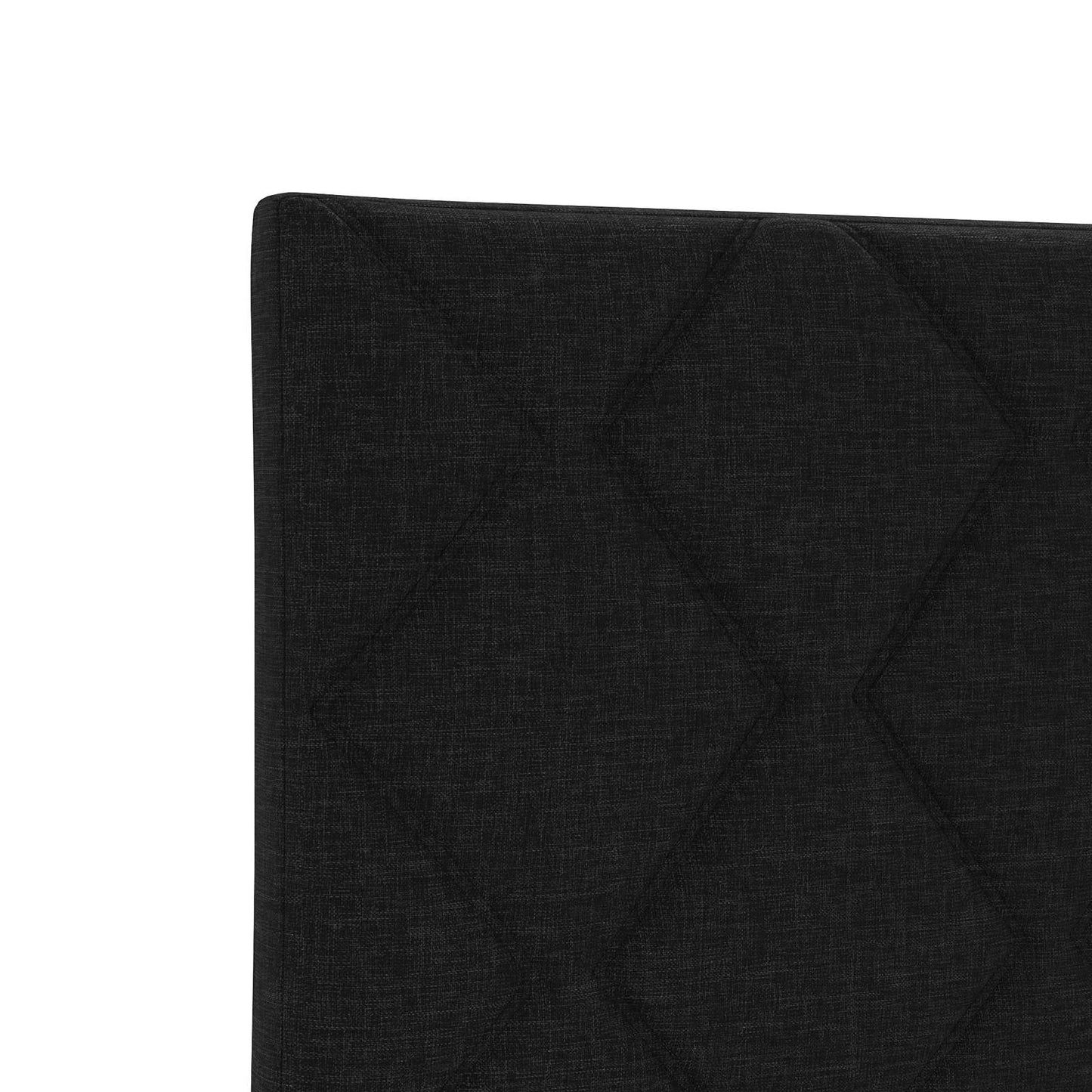 vidaXL Κρεβάτι Ottoman με Στρώμα και LED Μαύρο 80 x 200 cm Ύφασμα