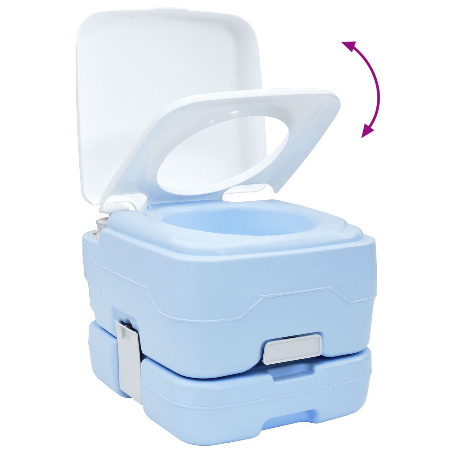 vidaXL Φορητή Τουαλέτα Κάμπινγκ Μπλε 10L Νερό 10L Δεξαμενή Απόβλητων