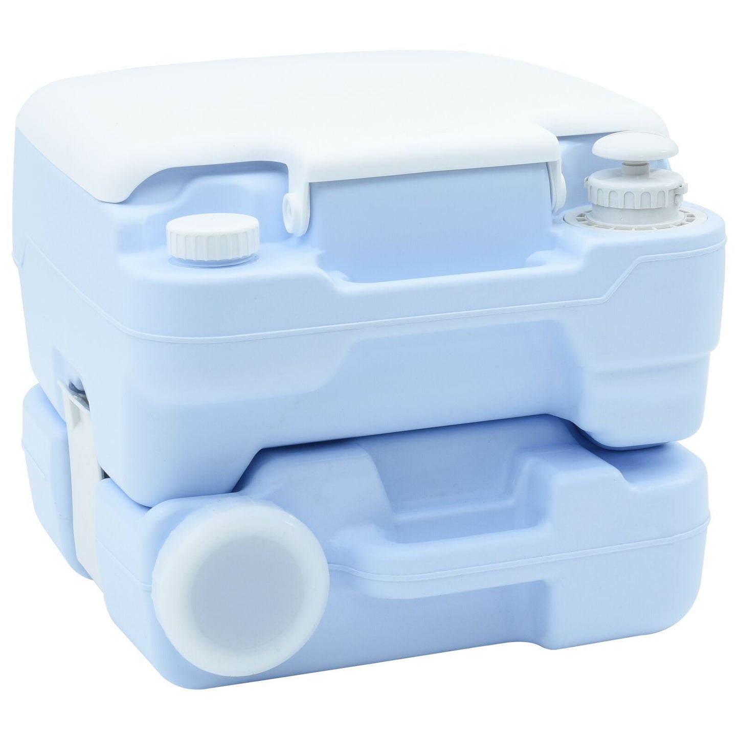 vidaXL Φορητή Τουαλέτα Κάμπινγκ Μπλε 10L Νερό 10L Δεξαμενή Απόβλητων