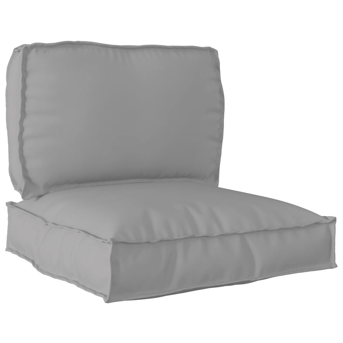 vidaXL Σετ Μαξιλαριών Πάγου 2 pcs Γκρι 70 x 70 x 12 cm Ύφασμα Oxford
