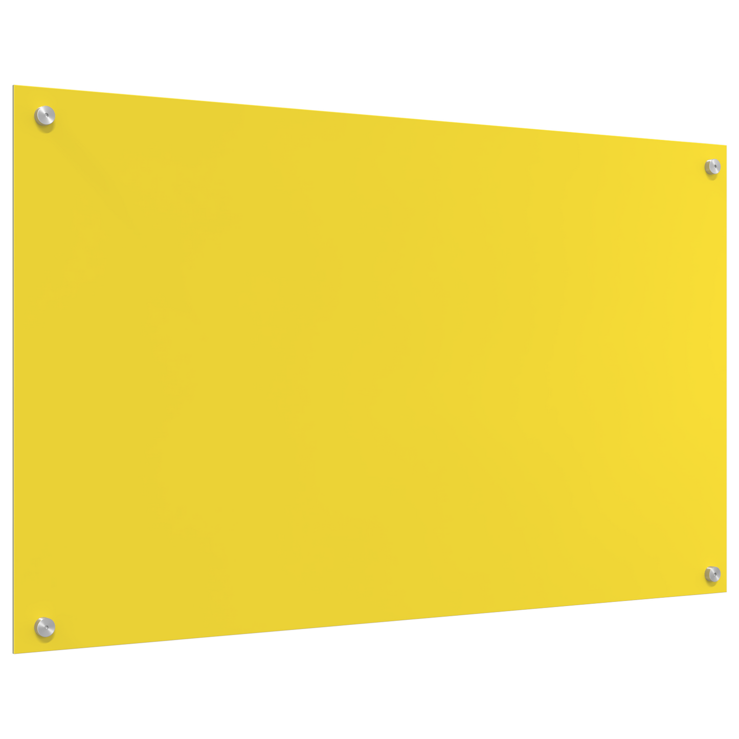 vidaXL Πλακάκι Κουζίνας Κίτρινο 100x60x0,6 εκ από Σκληρυμένο Γυαλί