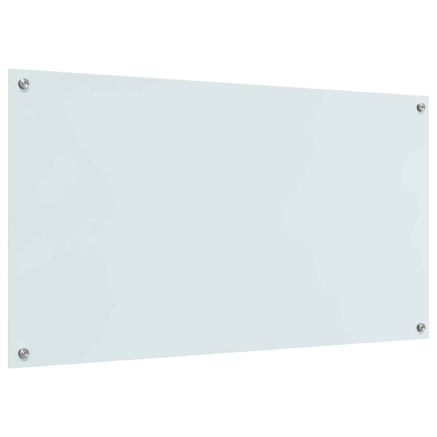 vidaXL Λευκή Πλάκα Κουζίνας 110x60x0,6 εκ. από Θραυστό Γυαλί