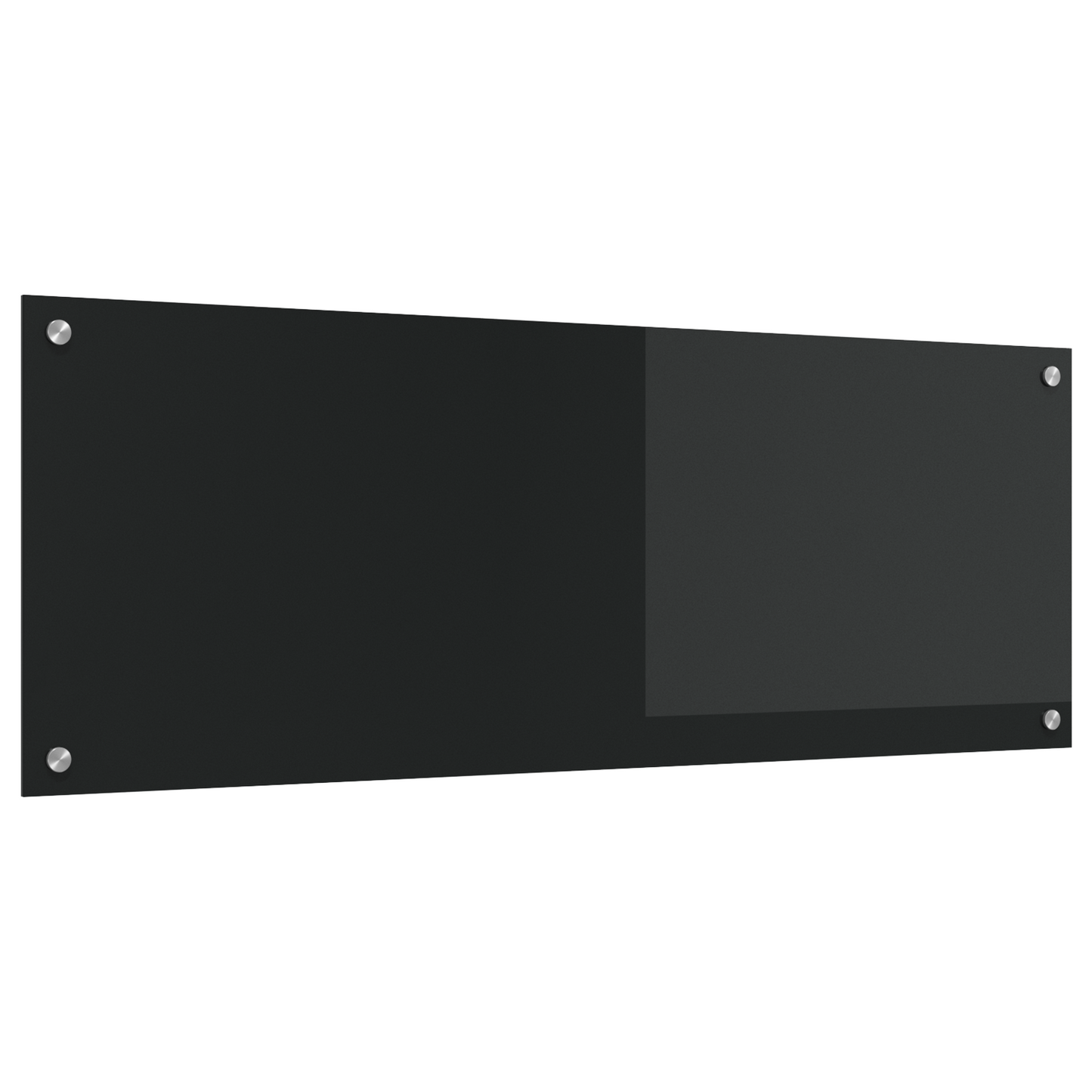 vidaXL Πλαίσιο Κουζίνας Μαύρο 110x40x0,6 εκ Γυαλί Υψηλής Αντοχής