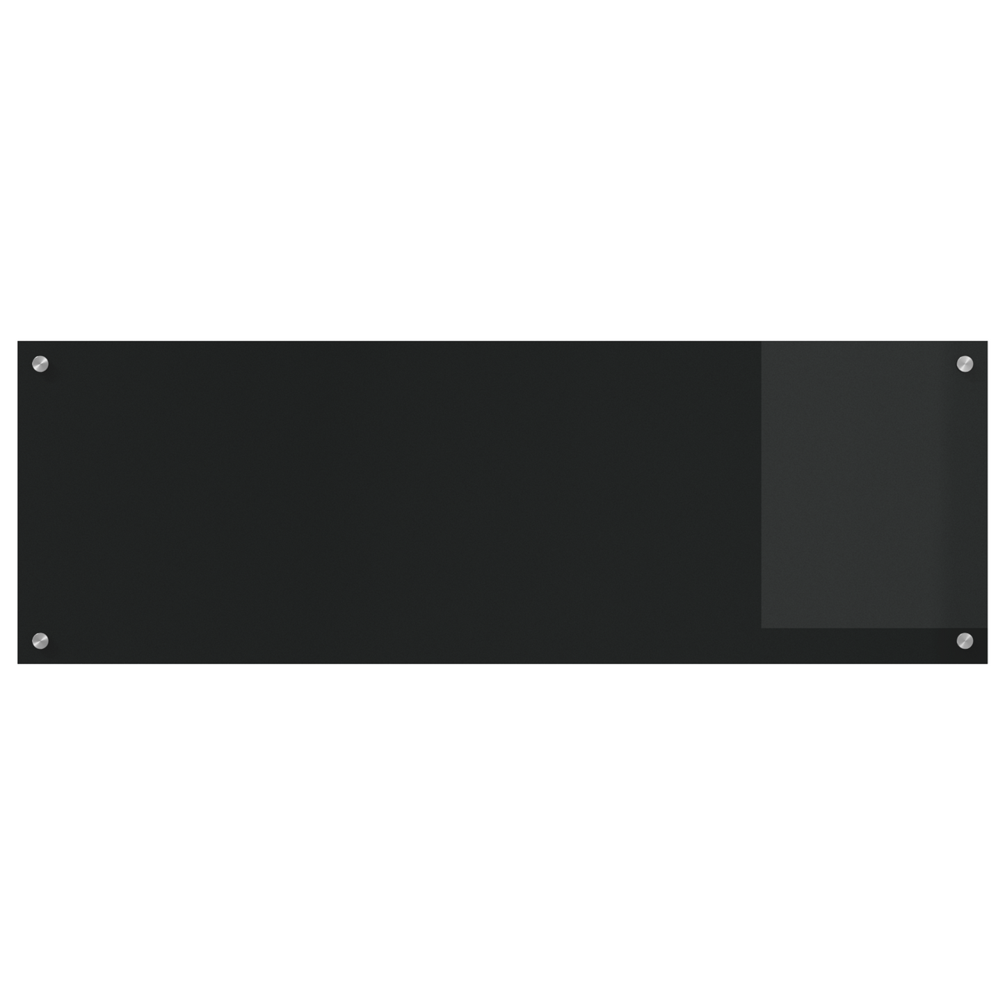 vidaXL Μαύρο Πλακάκι Κουζίνας 120x40x0,6 εκ από Γυαλί Ψημένο