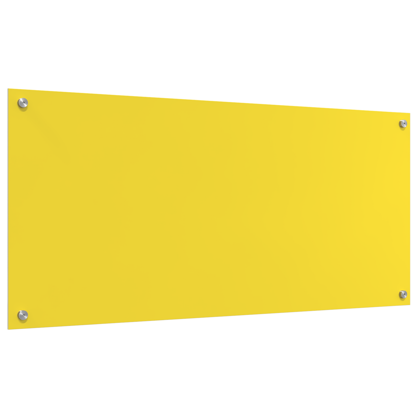 vidaXL Κουζίνα Πίνακας κίτρινος 110x50x0,6 εκ από σκληρυμένο γυαλί