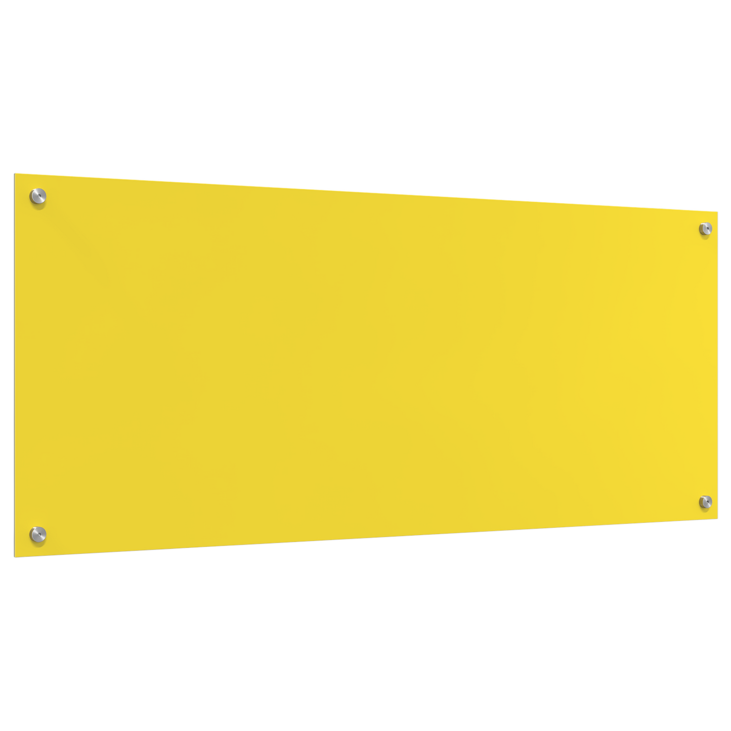 vidaXL Κουζίνα Πίσω Παραθυρόφυλλο Κίτρινο 120x50x0,6 εκ. Θερμαινόμενο Γυαλί