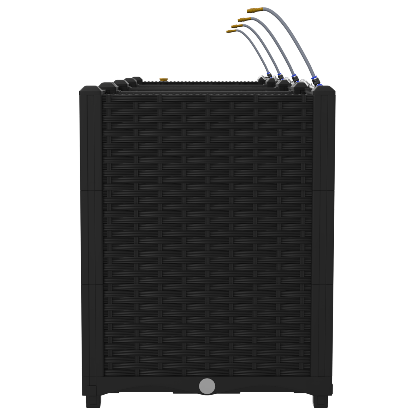 vidaXL Ζαρντινιέρες κήπου Μαύρο 160 x 40 x 52 cm Ατσάλι