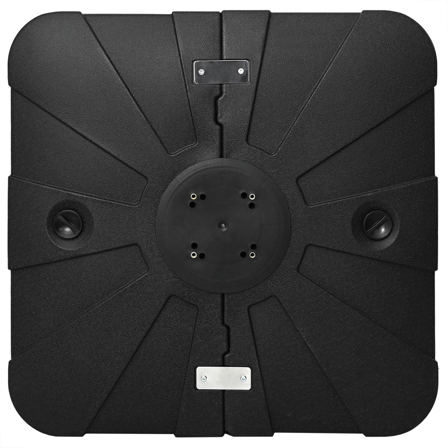 vidaXL Σετ Βάσης Ανεμογεννήτριας 2 pcs Μαύρο 88 x 88 x 19 εκ. Πλαστικό