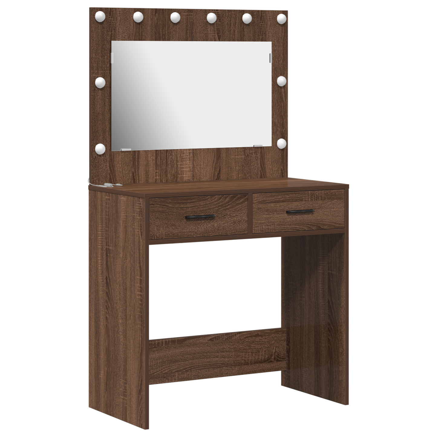 vidaXL Κομοδίνο Καφέ δρυς 78.5 x 41 x 135 εκ Επεξεργασμένο ξύλο