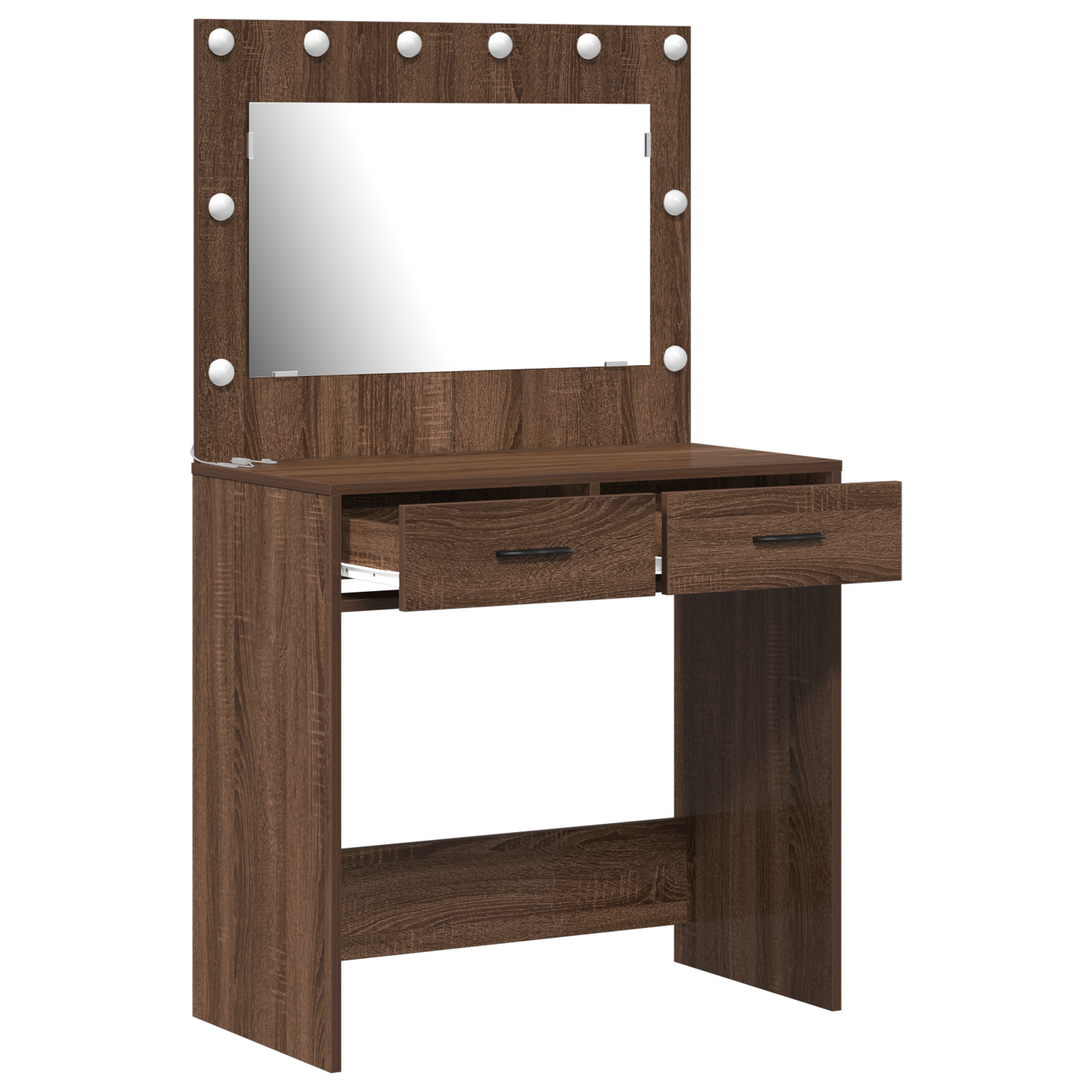 vidaXL Κομοδίνο Καφέ δρυς 78.5 x 41 x 135 εκ Επεξεργασμένο ξύλο