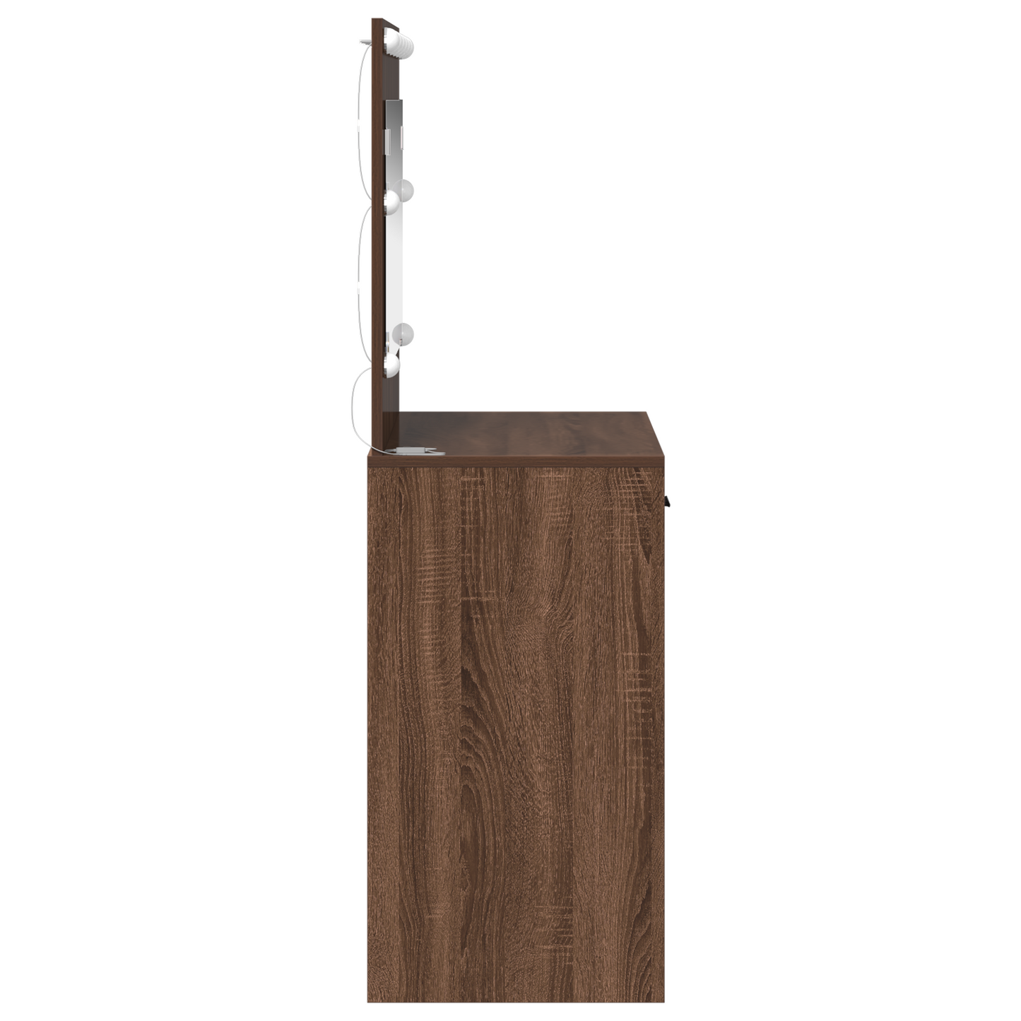 vidaXL Κομοδίνο Καφέ δρυς 78.5 x 41 x 135 εκ Επεξεργασμένο ξύλο