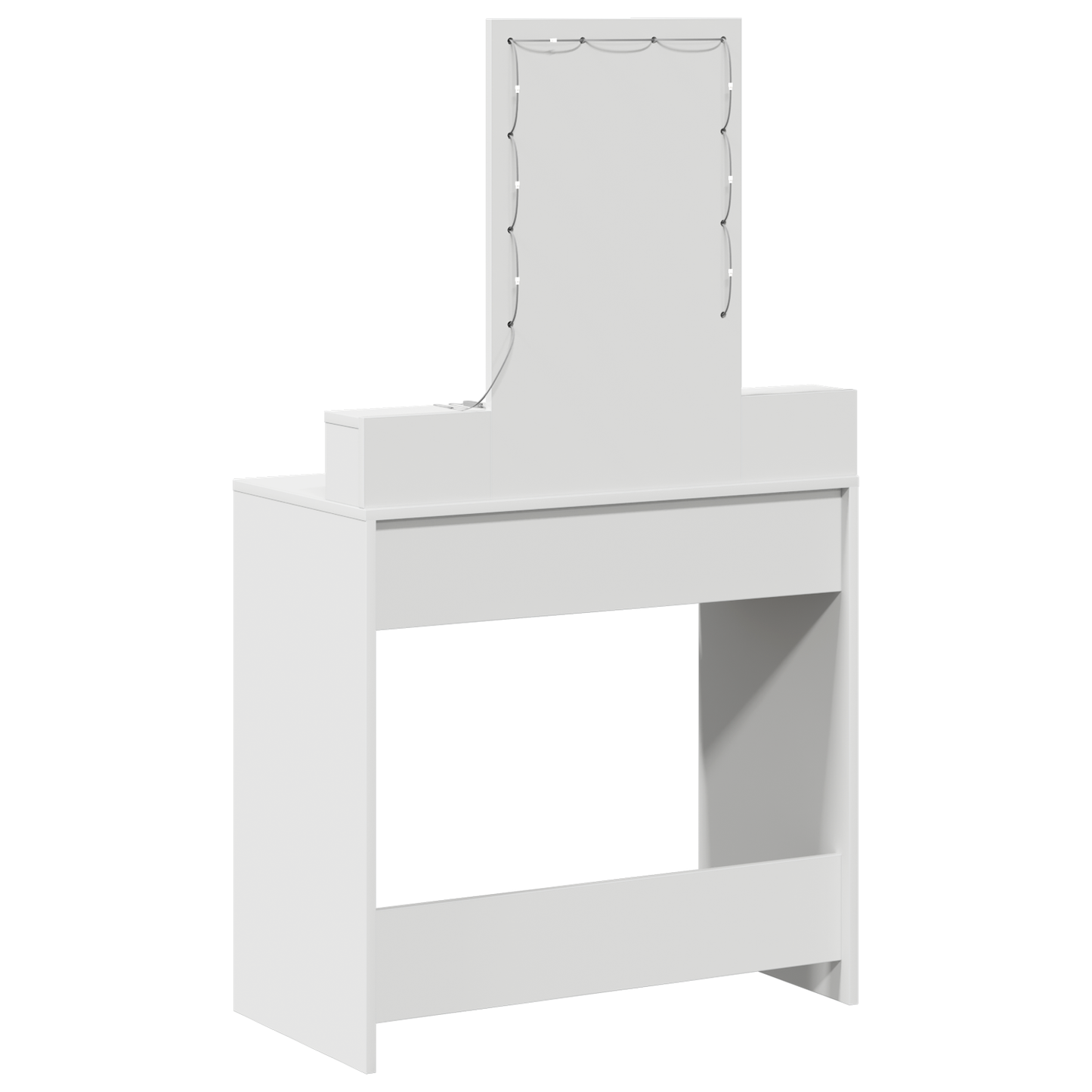 vidaXL Τραπέζι περιποίησης Λευκό 79 x 41 x 140 εκ. Επεξεργασμένο ξύλο