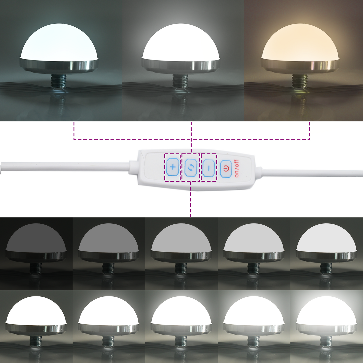 vidaXL Καθρέφτης Vanity με LED Φώτα Μαύρο Δρύς 60x55x18 εκ.