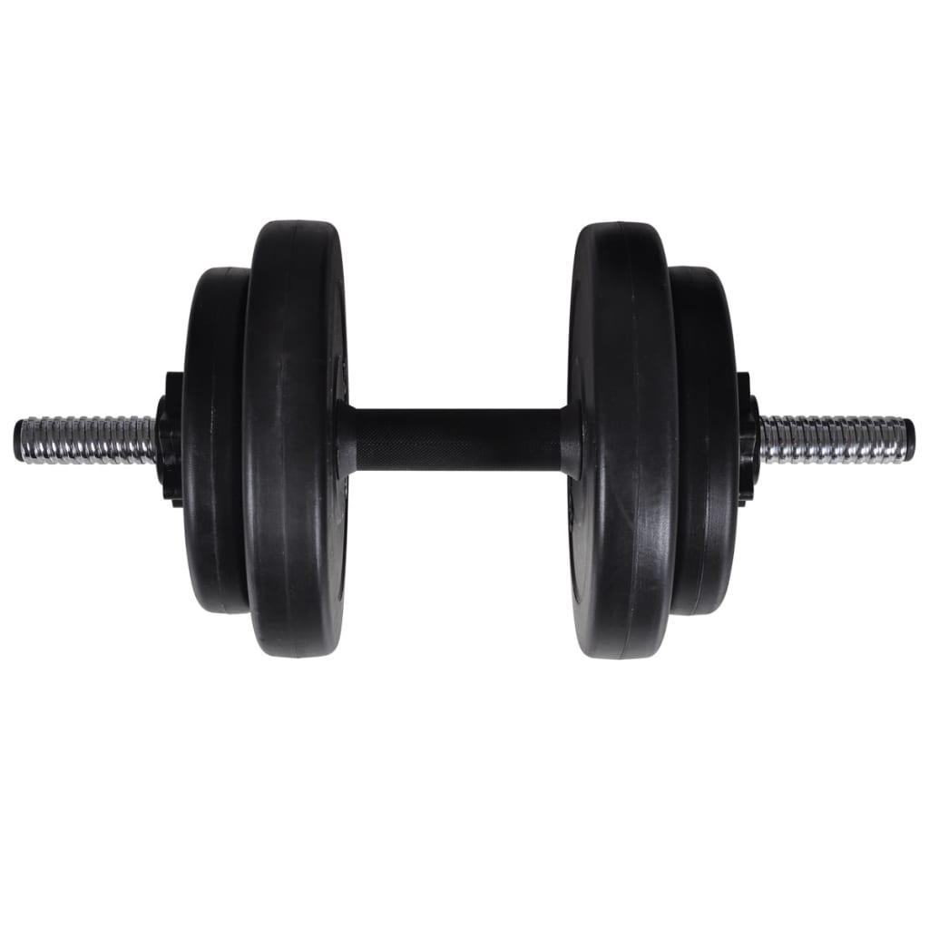 Set of Weight Lifting Barbell and 2 Dumbbells with Weights 60.5kg