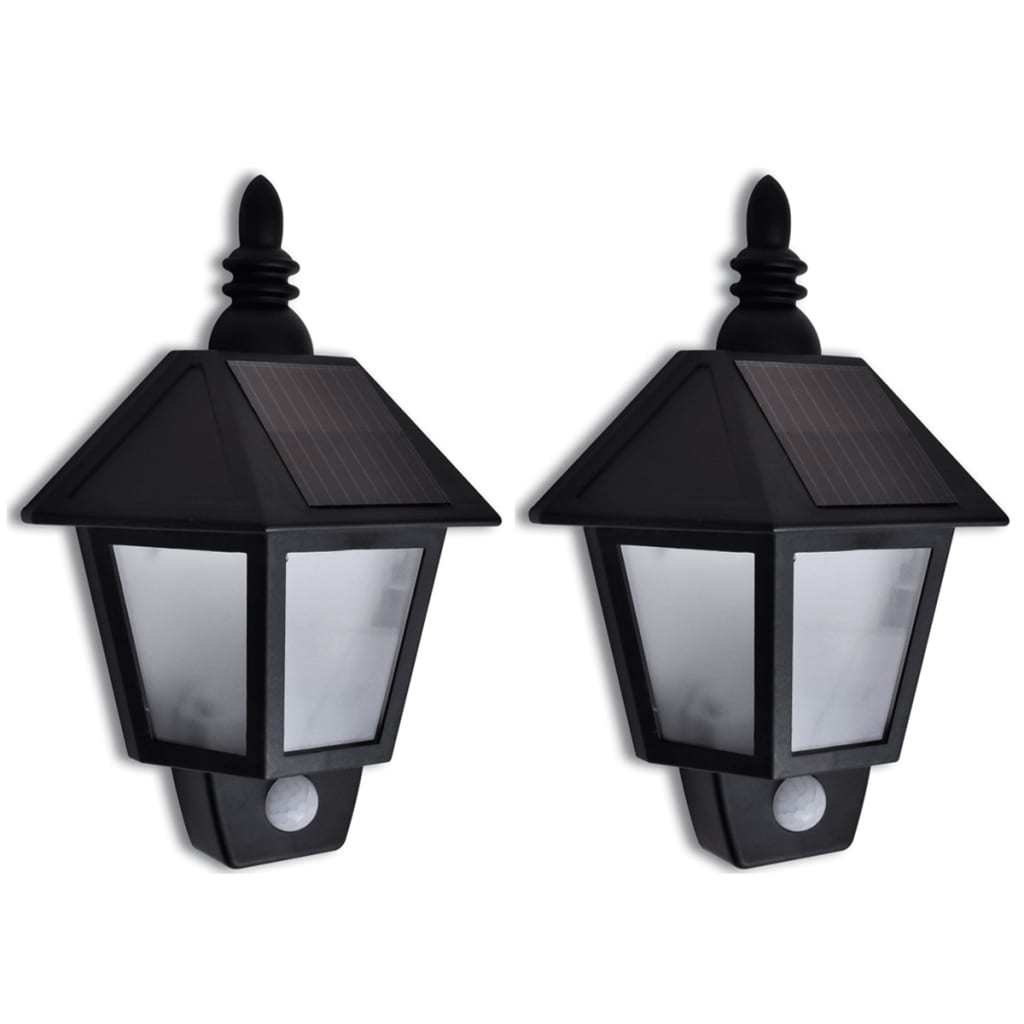 Solar Wall Lights with Motion Detector 2 pcs.