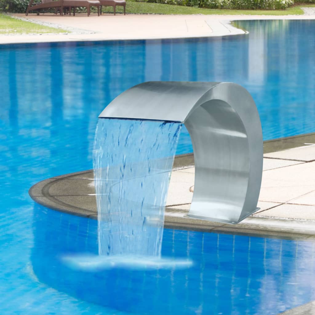 Pool Waterfall Fountain 45 x 30 x 60 cm. made of Stainless Steel
