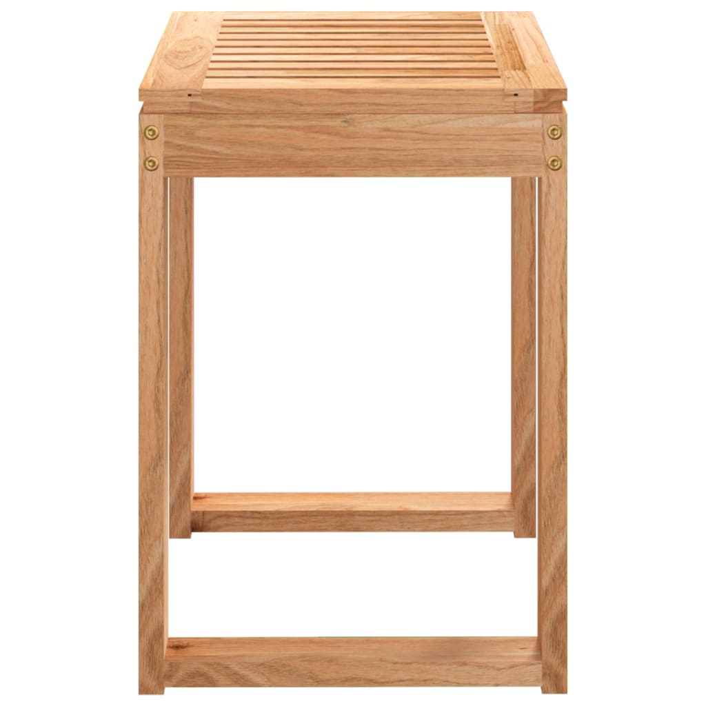 vidaXL Σκαμπό Μπάνιου 40 x 30 x 46 εκ. από Μασίφ Ξύλο Καρυδιάς