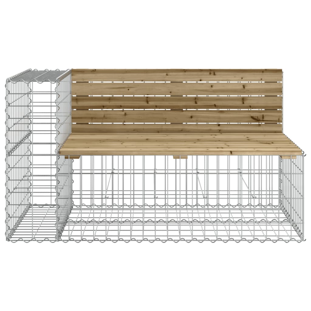 vidaXL Garden Bench Wire Box 122x71x65.5 cm Impregnated Pine Wood