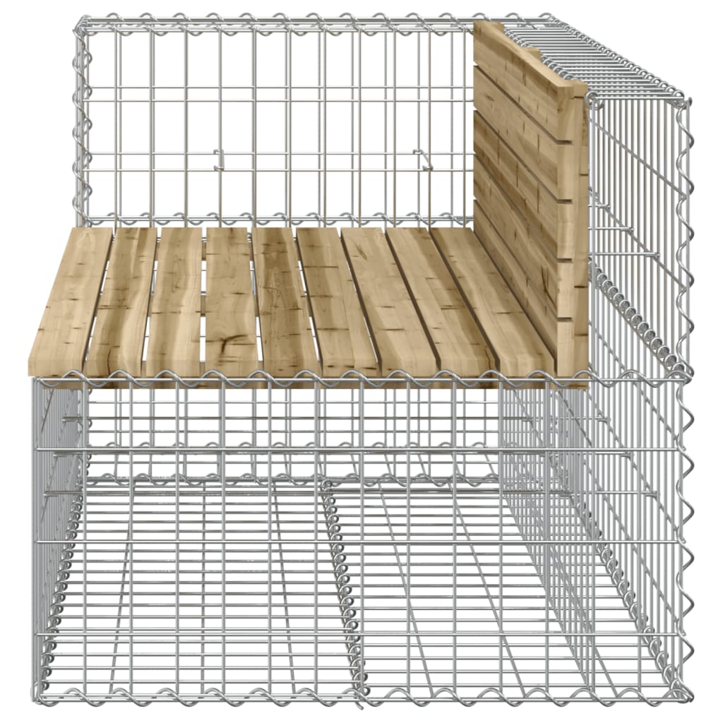 vidaXL Garden Bench Wire Box 122x71x65.5 cm Impregnated Pine Wood