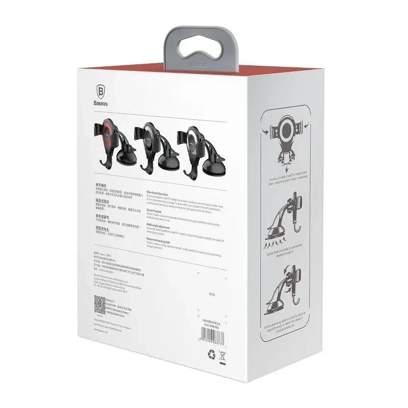 Baseus Βάση Κινητού για το Αυτοκίνητο Osculum (Μαύρο/Κόκκινο)