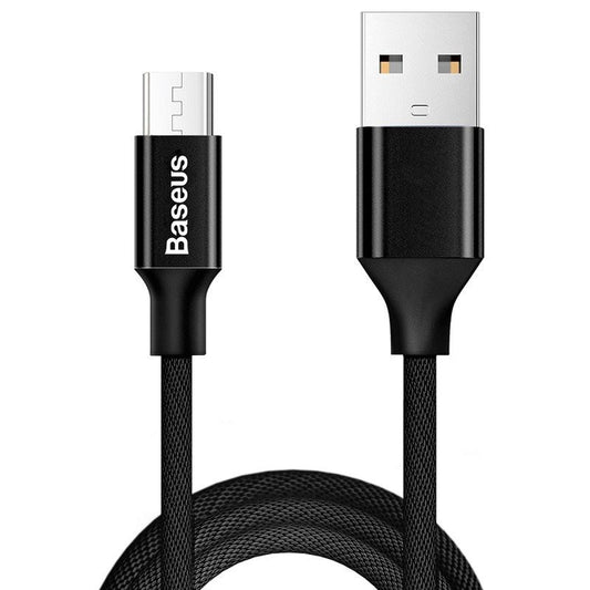 Baseus Καλώδιο MicroUSB Yiven 2A 1.5m (Μαύρο)