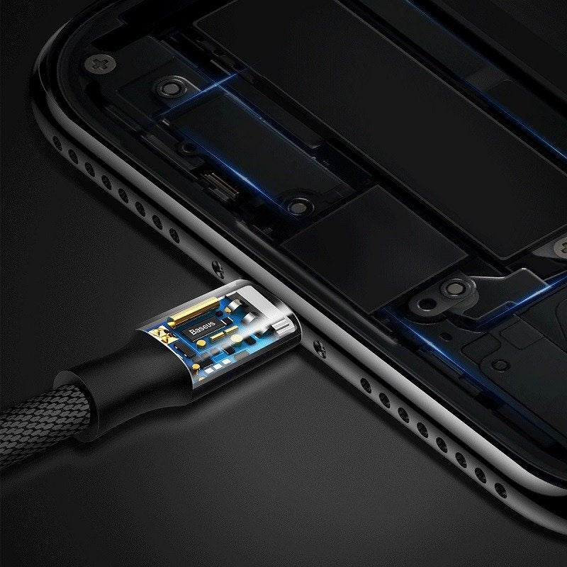 Baseus Καλώδιο MicroUSB Yiven 2A 1.5m (Μαύρο)