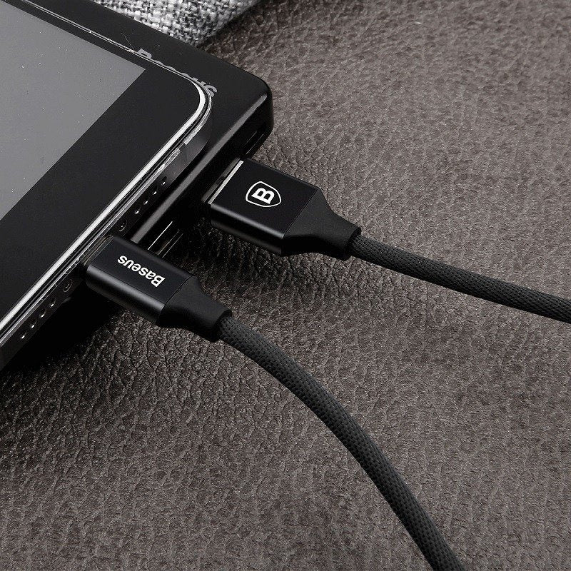 Baseus Καλώδιο MicroUSB Yiven 2A 1.5m (Μαύρο)