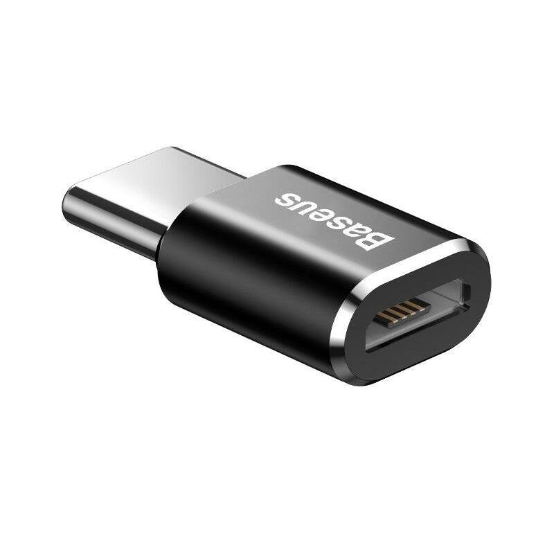 Baseus Μετατροπέας MicroUSB σε USB-C (Μαύρο)