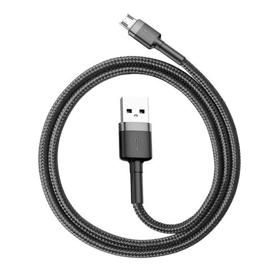 Baseus Καλώδιο MicroUSB Cafule 1.5A 2m (Γκρι/Μαύρο)