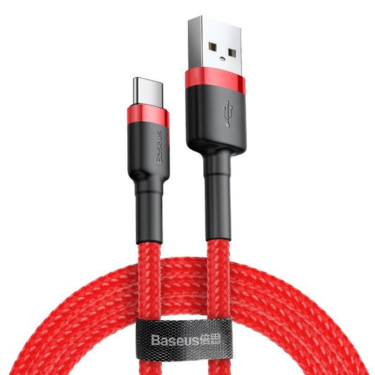 Baseus Καλώδιο USB-C Cafule  3A 0.5m (Κόκκινο)
