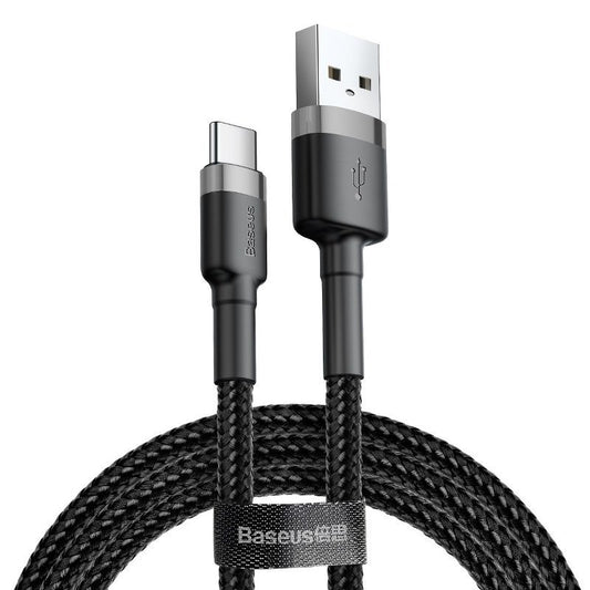 Baseus Καλώδιο Cafule USB-C 3A 1m (Γκρι & Μαύρο)