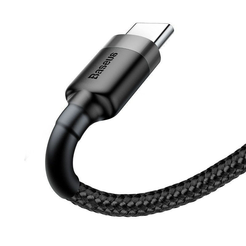 Baseus Καλώδιο Cafule USB-C 3A 1m (Γκρι & Μαύρο)
