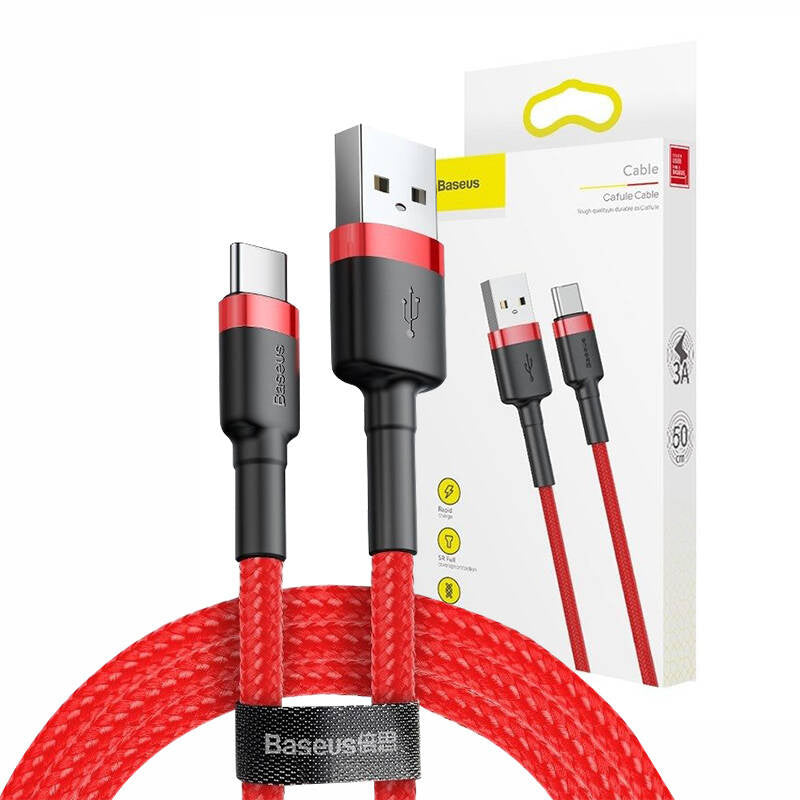 Baseus Καλώδιο USB-C Cafule 2A 2m (Kόκκινο)