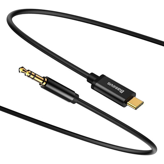 Baseus Καλώδιο Ήχου USB-C σε Mini Jack Yiven 3.5 mm 1.2m (Μαύρο)