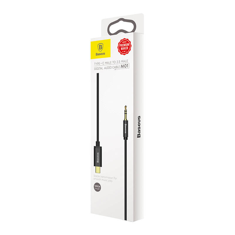Baseus Καλώδιο Ήχου USB-C σε Mini Jack Yiven 3.5 mm 1.2m (Μαύρο)