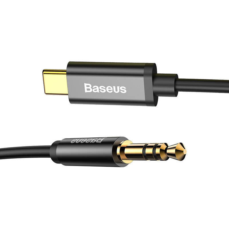 Baseus Καλώδιο Ήχου USB-C σε Mini Jack Yiven 3.5 mm 1.2m (Μαύρο)