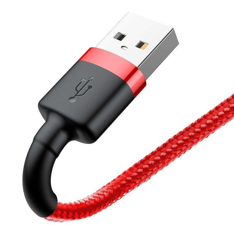Baseus Καλώδιο USB σε Lightning Cafule 2.4A 0.5m (Κόκκινο)
