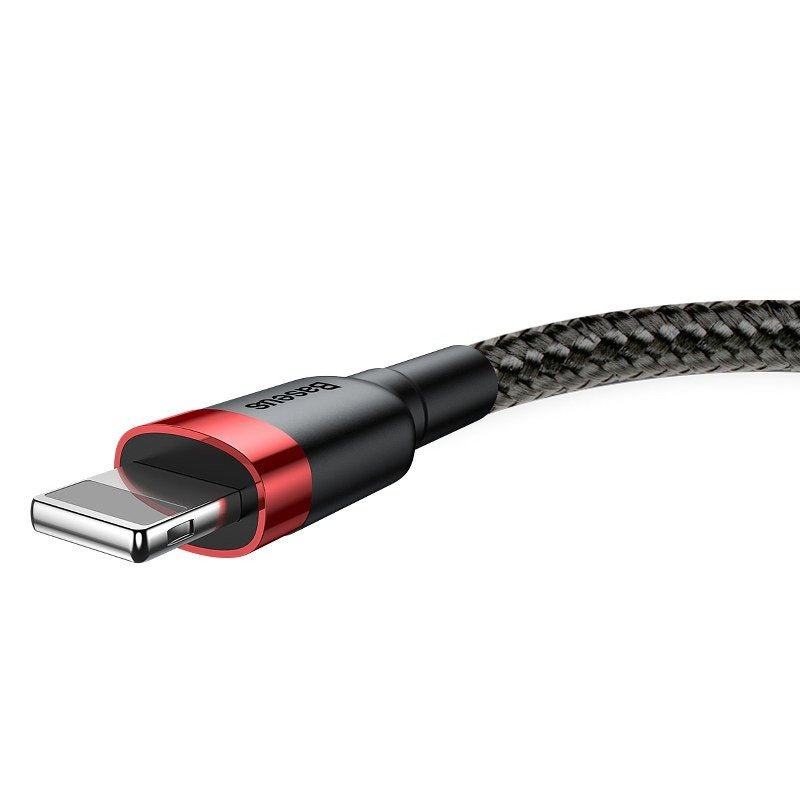 Baseus Καλώδιο USB σε Lightning Cafule 1.5A 2m (Μαύρο/Κόκκινο)