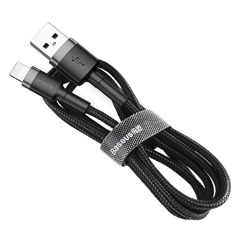 Baseus Καλώδιο USB σε Lightning Cafule 1.5A 2m (Γκρι/Μαύρο)