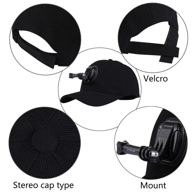 Hat Puluz with mount for sport camera (DJI, GoPro, Insta360)