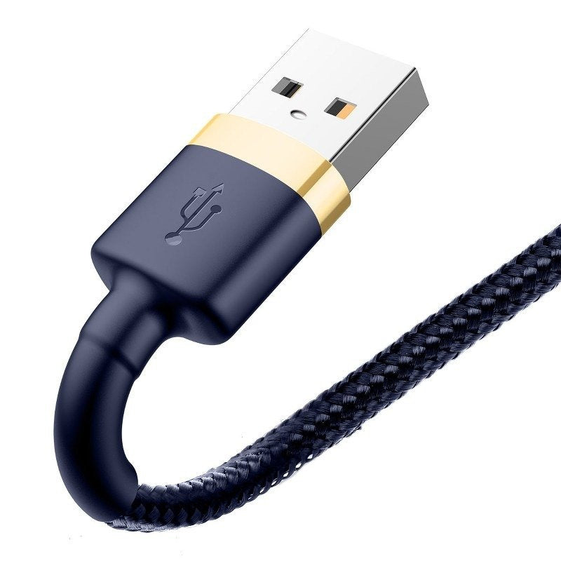 Baseus Καλώδιο Lightning Cafule 1.5A 2m (Σκούρο Μπλε/Χρυσό)