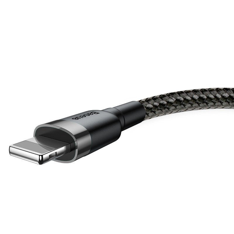 Baseus Καλώδιο USB σε Lightning Cafule 2.4A 1m (Γκρι/Μαύρο)