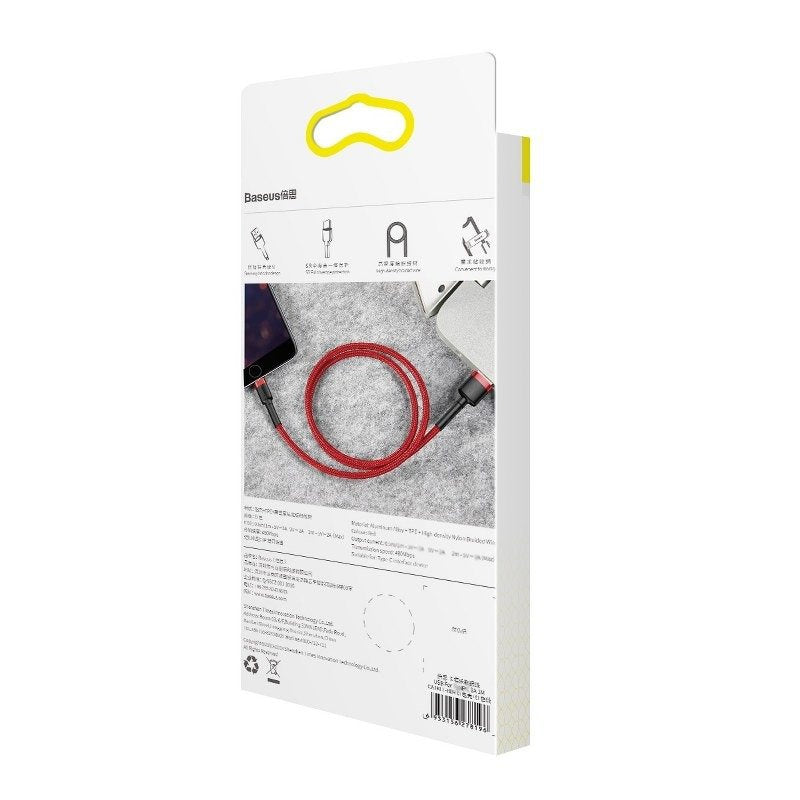 Baseus Καλώδιο USB σε Lightning Cafule 1.5A 2m (Κόκκινο)