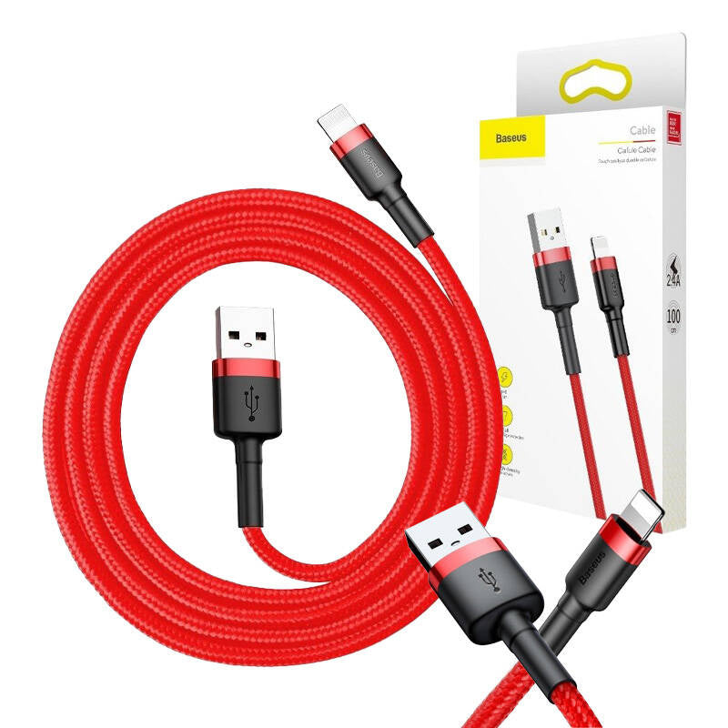 Baseus Καλώδιο USB σε Lightning Cafule 1.5A 2m (Κόκκινο)