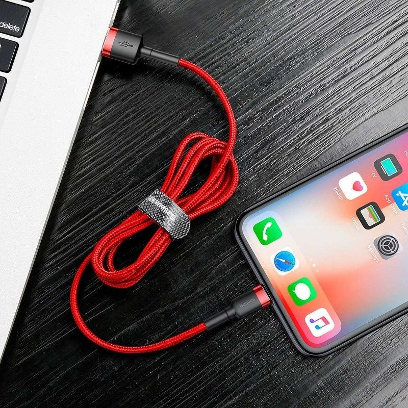 Baseus Καλώδιο USB σε Lightning Cafule 1.5A 2m (Κόκκινο)