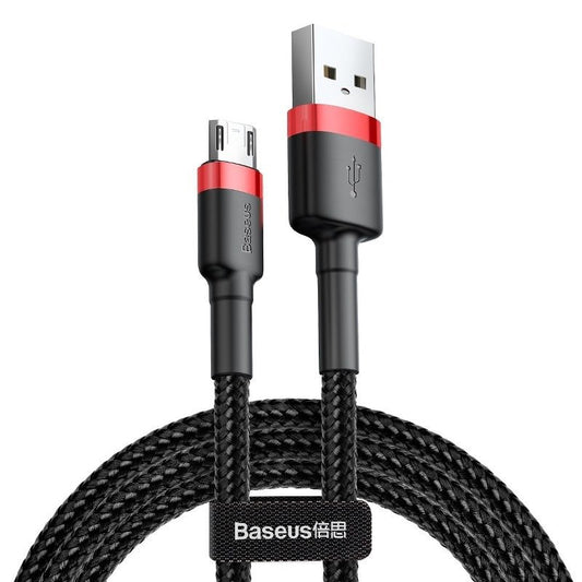 Baseus Καλώδιο MicroUSB Cafule 2A 3m (Μαύρο/Κόκκινο)